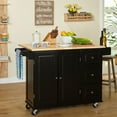 thumbnail image 3 of Thatcher Kitchen Cart, Black, 3 of 6