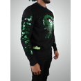 thumbnail image 5 of Sesame Street Oscar the Grouch Sequin Crewneck Sweatshirt Black, 5 of 5