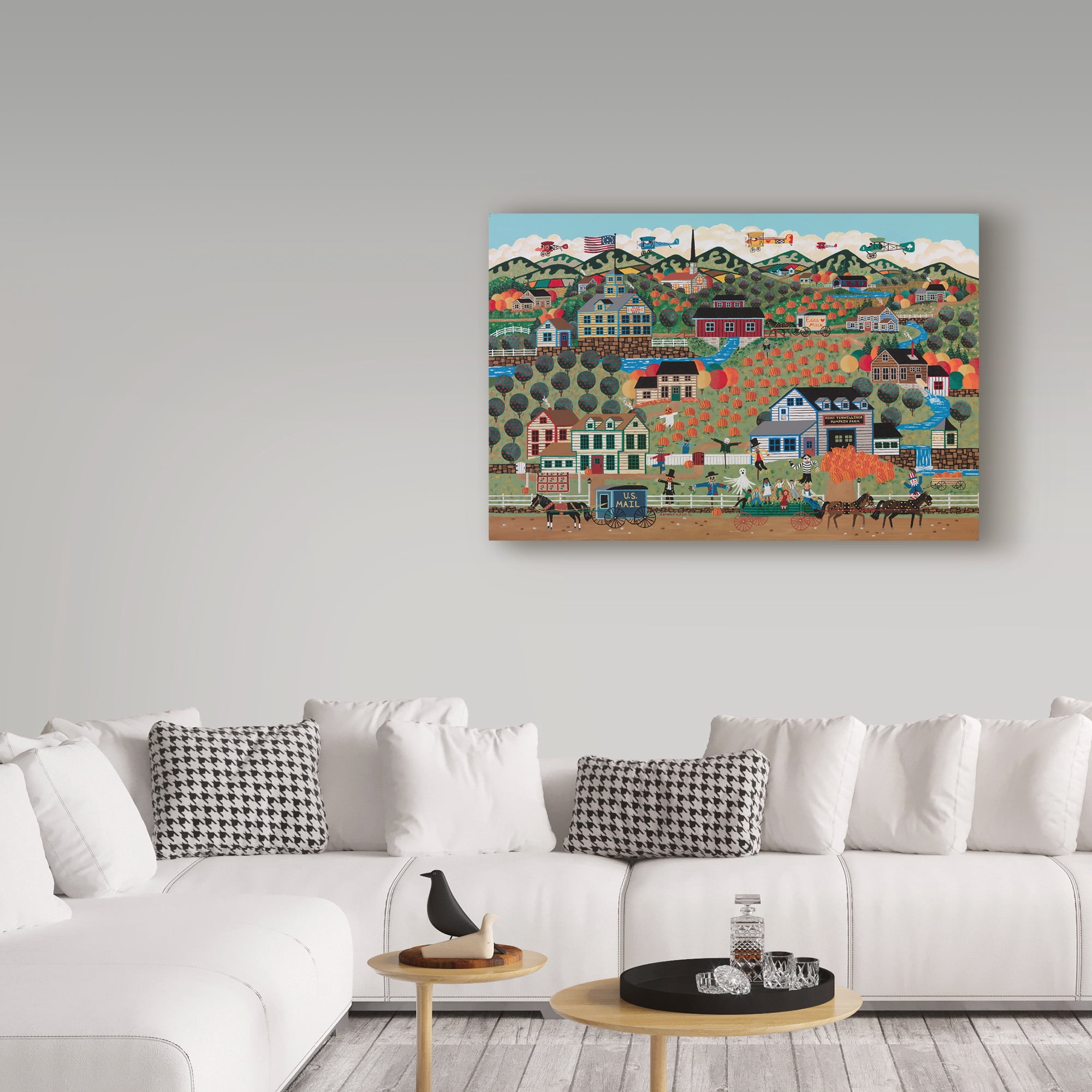 Trademark Fine Art 'Noahs Pumpkin Farm' Canvas Art by Anthony Kleem