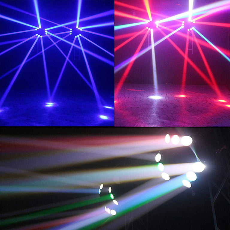 Dj Lights Rainbow Disco Light, 6x10W RGB LED Moving Head Dj Light