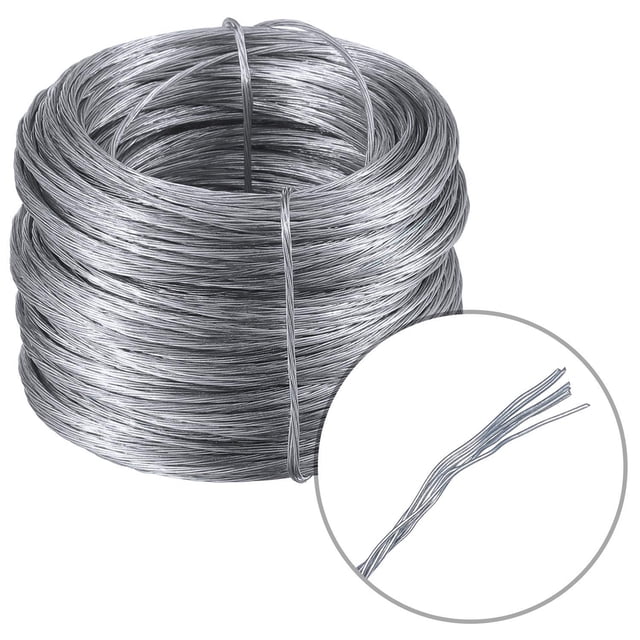 Fil Suspendu de 196 Pi Fil en Acier Inoxydable Flexible Supporte jusqu'à 47 Lb/140 Lb