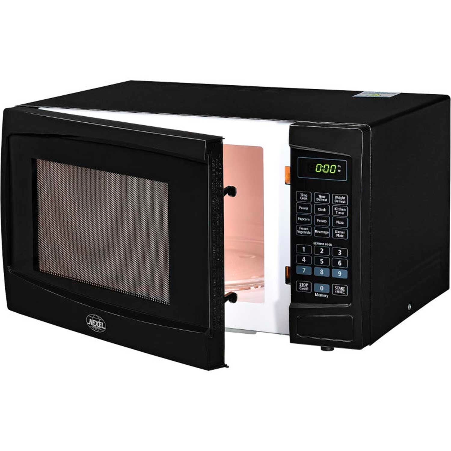 Nexel Countertop Microwave Oven, 1.1 Cu. Ft., 1000 Watts, Touch Control, Black