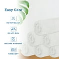 thumbnail image 6 of Casa Lino 26Pcs Washcloths (12" x 12") - 100% Cotton, 400GSM, Ultra Soft & Highly Absorbent (White), 6 of 6