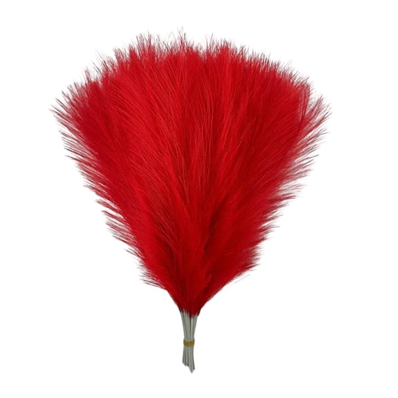Ruanlalo 10Pcs Artificial Pampas Grass Decoration Realistic Fluffy Tall Fake Dried Grass Home Office Wedding Party Table Centerpiece Boho Decor
