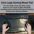 thumbnail image 4 of Big Mouse Pad Keyboard Mat Gaming Mouse Pads Large Mousepad Home Office Decor Non-Slip Rubber Base 35.4 X 15.7 for Game Office, Tropical Beach Palm Tree with Full Moon Starry Night, 4 of 6