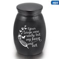 thumbnail image 1 of Black Alloy Pet Urns Pets Dog Cat Birds Mouse Cremation Ashes Urn Keepsake Casket Columbarium Pets Memorials Mini Size H03, 1 of 5