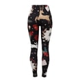 thumbnail image 4 of MKLEKYY Leggings para mujer Leggings navideños de cintura alta para mujer Leggings con estampado navideño novedoso Ropa navideña divertida 353, 4 of 4