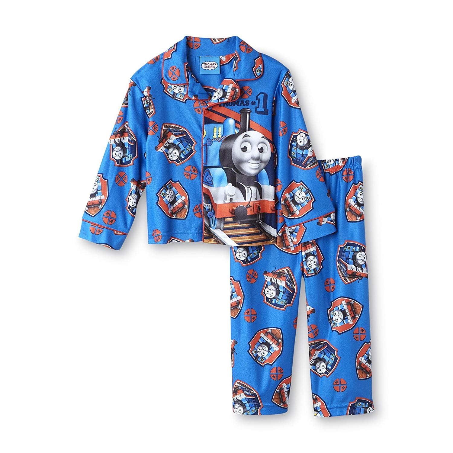 Thomas the Train BabyBoys Infant Coat Pajamas Set (12Months) Blue