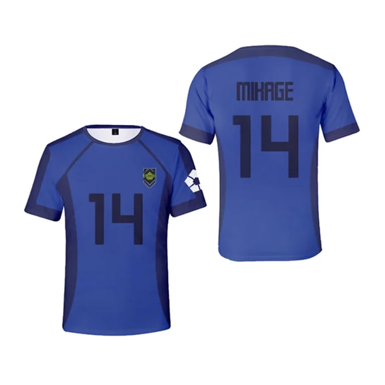Blue Lock Anime T Shirts 2024 Summer Mens Short Sleeved Cartoon