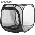 thumbnail image 2 of All Black Insect-proof Net Box Foldable Plant Greenhouse Light Transmission Observation Room Insect Incubator Butterfly Cage, 2 of 8