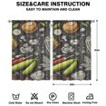 thumbnail image 2 of Kitchen Food Colorful Cooking Chef Curtains-blackout Curtains Bedroom Decor Living Room Darkening Grommet Window Drapes 2 Panels Set 41"x63", 2 of 2