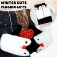 thumbnail image 4 of 3 Pairs Christmas Penguin Mitten Gloves, Winter Soft Cozy Faux Fur Mittens Warm Lining Gloves Gifts., 4 of 6