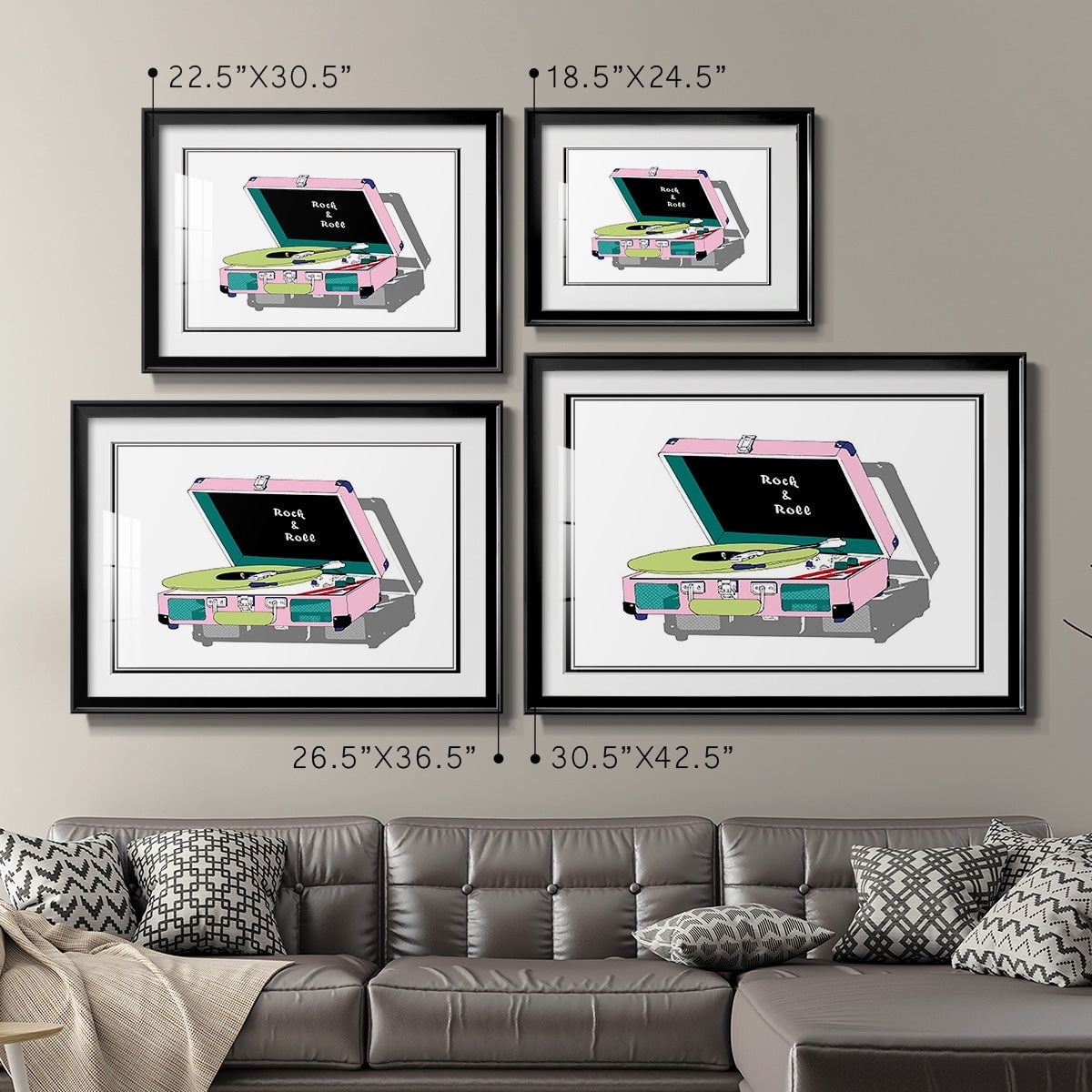Record Shop I Premium Framed Print - Ready to Hang