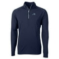 thumbnail image 2 of Men's Cutter & Buck  Navy West Michigan Whitecaps Adapt Eco Knit Stretch Recycled Big & Tall Quarter-Zip Pullover Top, 2 of 3