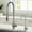 Spot Free Stainless Steel, variant on KRAUS Britt™ Commercial Style Kitchen Faucet and Purita™ Water Filter Faucet Combo in Spot Free Stainless Steel