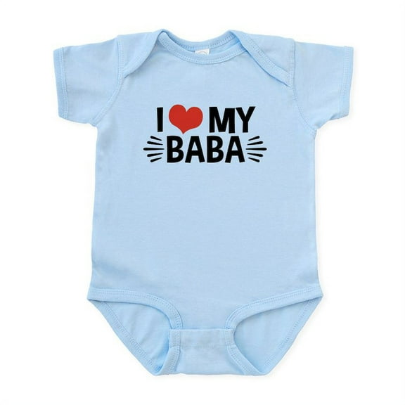 CafePress - I Love My Baba Infant Bodysuit - Baby Light Bodysuit, Size Newborn - 24 Months