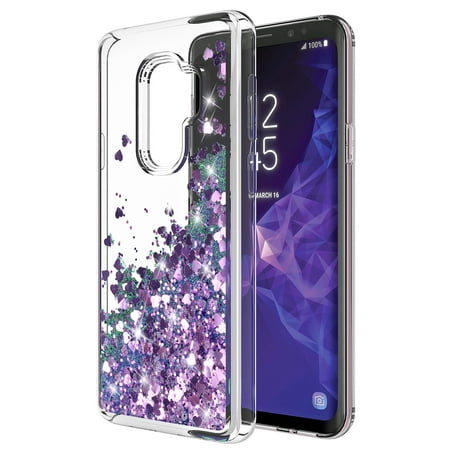GALAXY S9 CASE, S9 CASE, Cute Sparkly Shiny Glitter Bling Luxury Fashion Liquid Quicksand for Teen Girls Women Soft Clear TPU Bumper Cover For SAMSUNG GALAXY S9