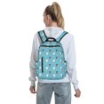 thumbnail image 5 of Yiaed Cat Fish Print Lightweight Backpack Travel Backpacks Hiking Daypack for Women Men, 5 of 5