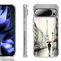 For Google Pixel 10 / 10 Pro Shockproof Phone Case, by OneToughShield - Paris in the Rain