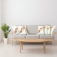 thumbnail image 4 of Ambesonne Floral Throw Pillow Cover 4 Pack, Exotic Flower Branch, 16", Green Orange, 4 of 6