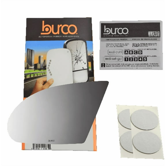 Burco Side View Mirror Replacement Glass - Clear Glass - 2833