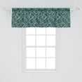 thumbnail image 2 of Ambesonne Abstract Valance Pack of 2, Modern Geometric Squares, 54"X18", Dark Teal Multicolor, 2 of 4