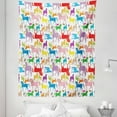 thumbnail image 1 of Horses Tapestry, Colorful Abstract Horse Silhouette Stallion Pattern Hand Drawn Wildlife Illustration, Fabric Wall Hanging Decor for Bedroom Living Room Dorm, 5 Sizes, Multicolor, by Ambesonne, 1 of 1