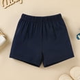 thumbnail image 6 of SRZYMJ Baby First Birthday Outfit Boy Short Sleeve Gentleman One Year Romper + Shorts Cake Smash Bodysuit Set Navy 6-9 Months, 6 of 9