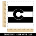 thumbnail image 2 of Colorado State Flag Self-Inking Rubber Stamp Ink Stamper - Red Ink - Large 1-1/2 Inch, 2 of 7