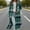 02-Green, variant on SwiftWear Womens Long Plaid Shacket Casual Fashion Button Down Flannel Shirt Jacket Oversized Lapel Coat with Pockets, Wine