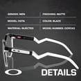 thumbnail image 2 of Oakley OO9242 HSTN Round Shaped Polarized Sunglasses for Men - Includes Official Eyewear Kit - Matte Black Frame with Prizm Black Lens, 2 of 5