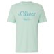 thumbnail image 2 of s.Oliver Camiseta para hombre, pack de 4 - básica, estampado logo, cuello redondo, algodón Verde claro/Blanco/Gris claro/Negro XL (X-Large), 2 of 7