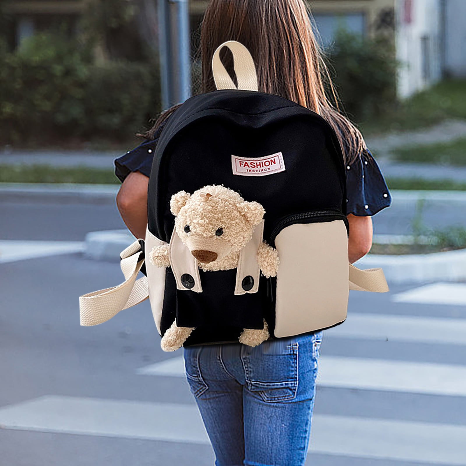 Nsxcdh Clearance Items Personalized Nursery Backpack for Boys And Girls Cute Plush Kindergarten Backpack Custom Kids Backpack for School Travel Play Walmart