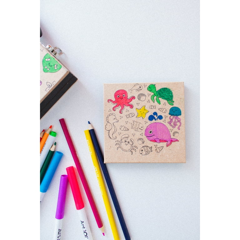 Art 101 Budding Artist 33 Piece Doodle and Create Colorable Art