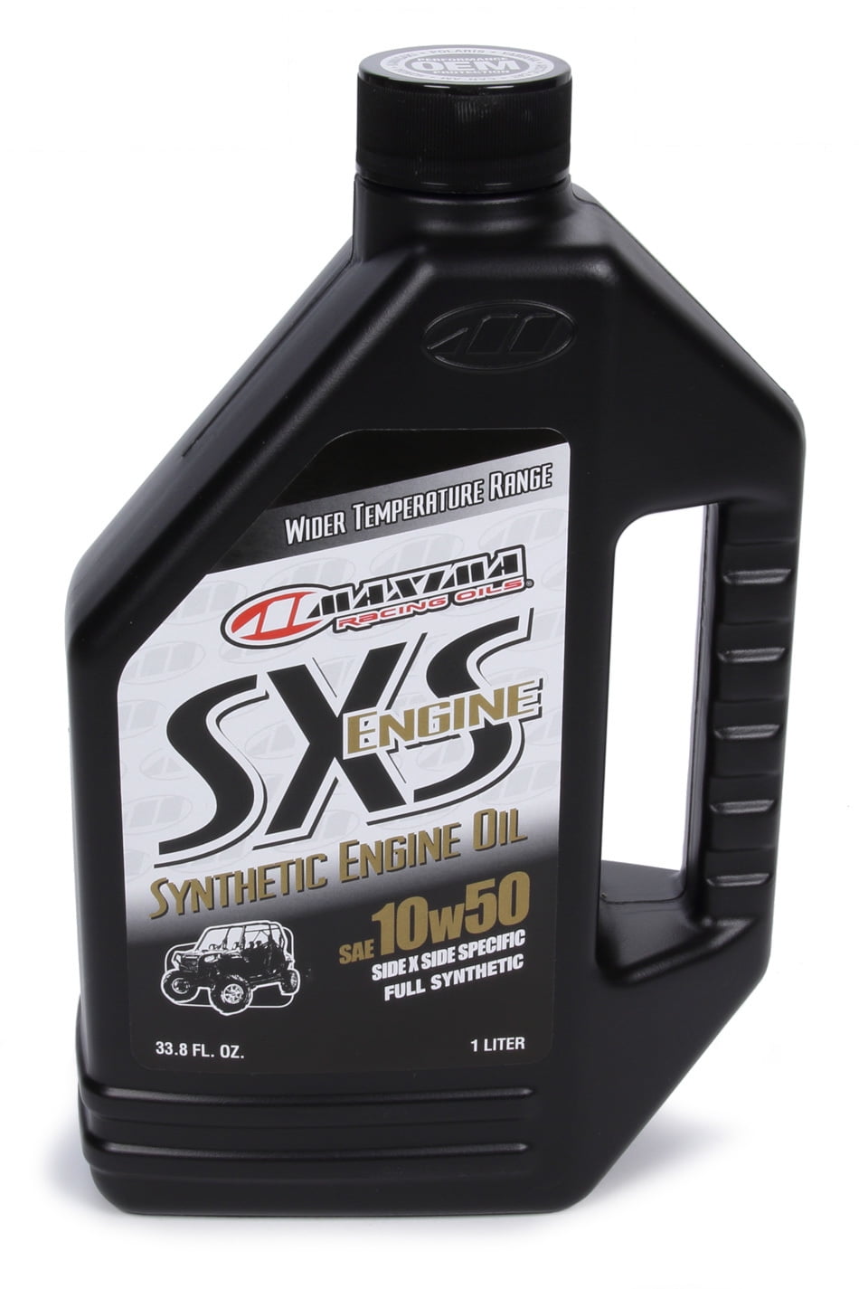 Maxima 30-21901 SXS Synthetic 10w50 Side by Side Engine Oil, 1 Liter, 1 Large, 1 Pack
