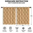 thumbnail image 2 of Blackout Kids Curtains,Beige Buffalo Pattern Childrens Insulated Curtains Set Of 2,Bedroom Essentials,Toddler Room Decor 42"x54", 2 of 5