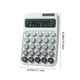 thumbnail image 3 of Calculadora Solar con Batería de 7 Celdas, Ideal para Oficina y Estudiantes | Material: Plástico | Color: E | Dimensiones: 16 X 11 X 2,5 Cm | 1 Unidad | Peso: 130 G | Teclado Mecánico Simulado | Calc, 3 of 6