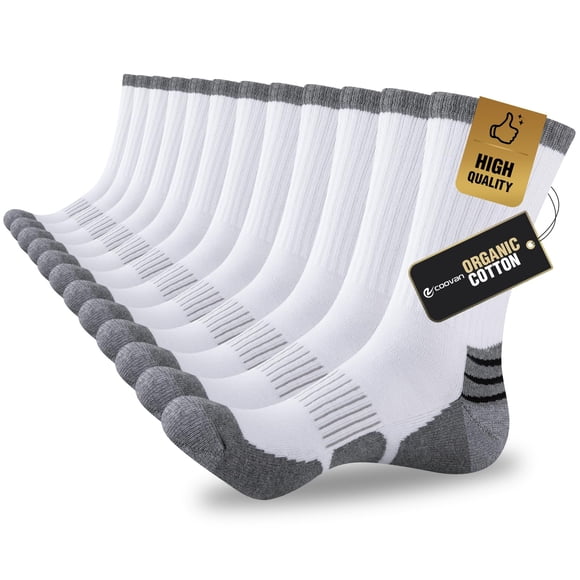 Calcetines COOVAN para hombre, algodón, redondos, que absorben la humedad, 6 pares