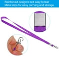 thumbnail image 3 of Uxcell 17" x 0.6" Neck Lanyards with Swivel Hook Clip for ID Badge Keys Purple 50 Pack, 3 of 5