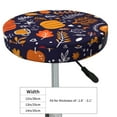 thumbnail image 4 of KLL Whimsical Autumn Forest Round Bar Chair Cushion Cover 13 inch ,Bar Stool Protector with Elastic, Soft Washable, 4 of 6
