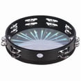 thumbnail image 3 of 6 Inch Orff Percussion Instrument Double Row Handbell Ring Drum for Children & Adults Dancing Singing Accompaniment, 3 of 6