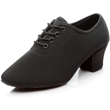 HIPPOSEUS Women's Latin Dance Shoes - Lace-Up Split Sole For Salsa, Bachata, Tango & Ballroom