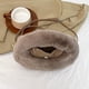 thumbnail image 2 of Bolso Hombro Felpa para Mujer Cruzado Esponjoso Mano (marrón), 2 of 8