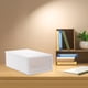 thumbnail image 4 of Organizador de cajones de almacenamiento de sobremesa | Caja de almacenamiento apilable de plástico transparente con asa antideslizante | Organizador versátil de lencería y cosméticos de papelería, 4 of 6