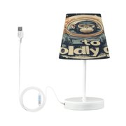 BZSMCE Table Lamp Creative Space Monkey Print Simple Pattern Night Light
