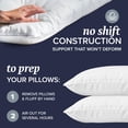 thumbnail image 3 of Juego de 2 almohadas de cama Beckham Hotel Collection Queen Size, 3 of 9