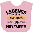 thumbnail image 3 of Inktastic Legends Are Born in November Boys or Girls Baby Bib, 3 of 4