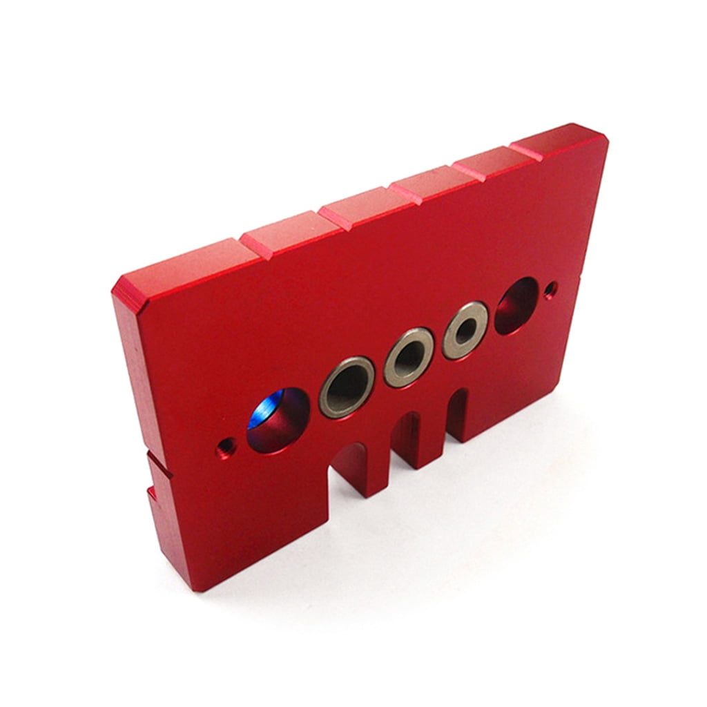 Doweling Jig Punch Locator Aluminum Alloy Portable Pocket Hole Pitch Jig Set Wardrobe Door Position Home Hardware Handle