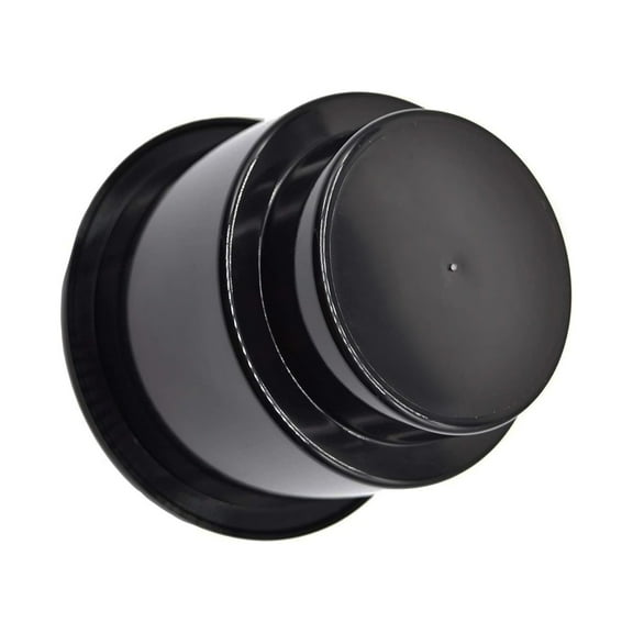 Marine City Drink Cup Holder, Black Plastic, Without Drain Hole, 3.5-Inch, for Marines Boats Ships Yachts, 1-Pack