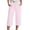 Pink*, variant on RUTAYY Women's Capri Pants Solid Color Straight Leg Casual High Waist Sports Loose Fit Daily Wear Trendy Travel Trousers